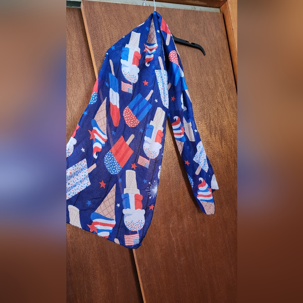 Patriotic Scarf, Ice Cream Design